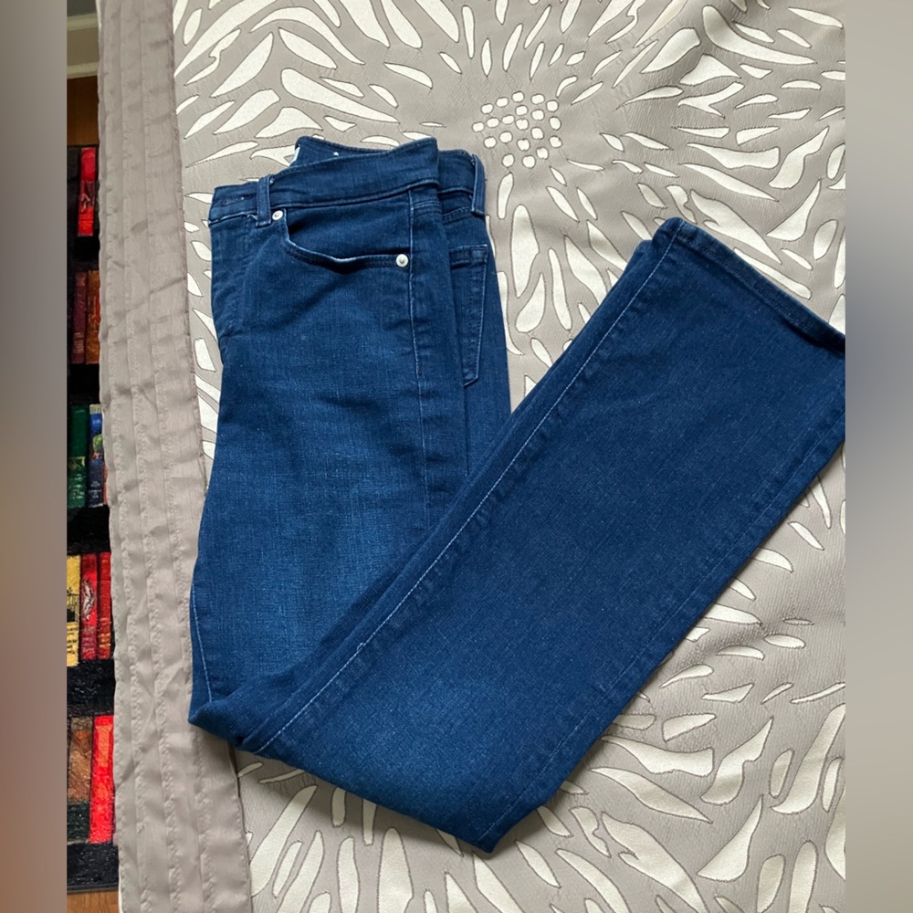 LOFT Women's High Rise Dark Blue Jeans